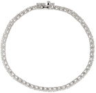 Hatton Labs Silver & White Tennis Bracelet