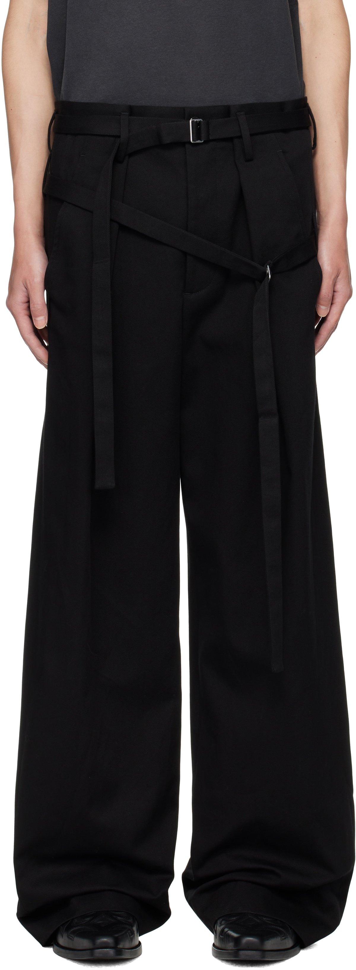 Ann Demeulemeester Black Florimond Cargo Pants Ann Demeulemeester