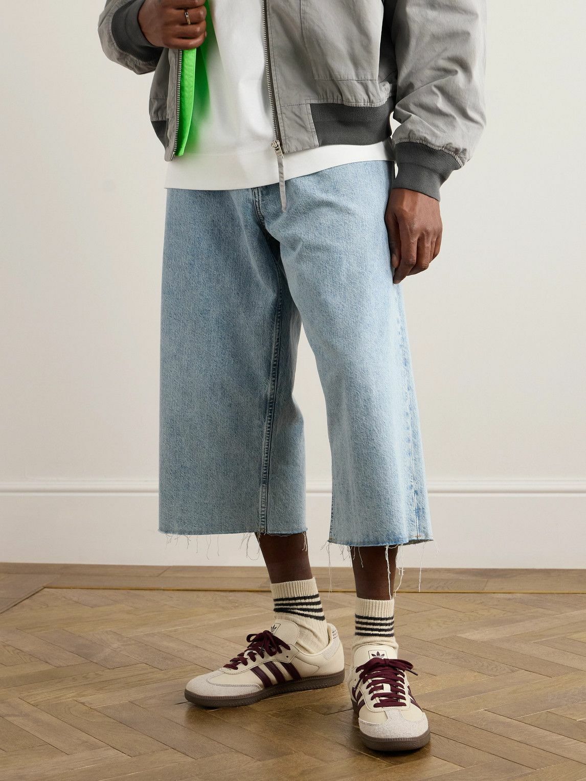 adidas Originals - Samba OG Suede-Trimmed Leather Sneakers - Neutrals adidas  Originals