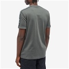 Fred Perry Men's Contrast Tape Ringer T-Shirt in Field Green