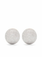 Yvonne Léon 9K Yellow Gold Paire De Bo Boule Disco Diamond Earrings