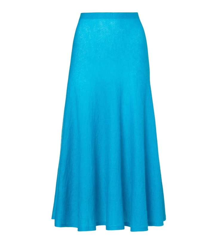 Photo: Alaïa Circle mohair and wool-blend midi skirt