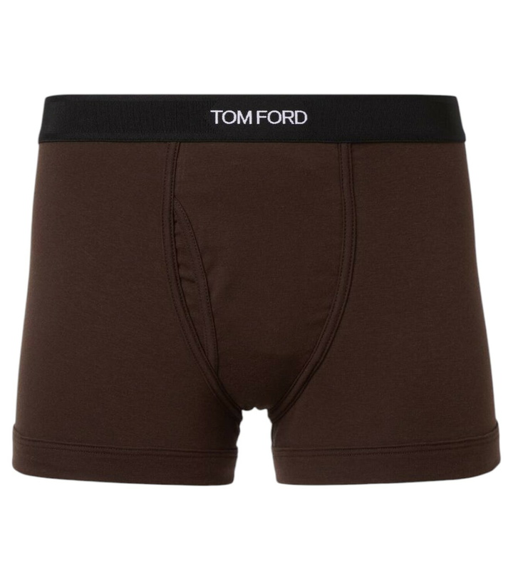 Photo: Tom Ford Logo cotton-blend boxer briefs