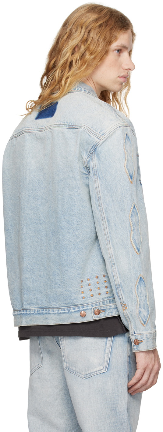 Ksubi Blue Doubledown Oh G Paragon Kraft Denim Jacket