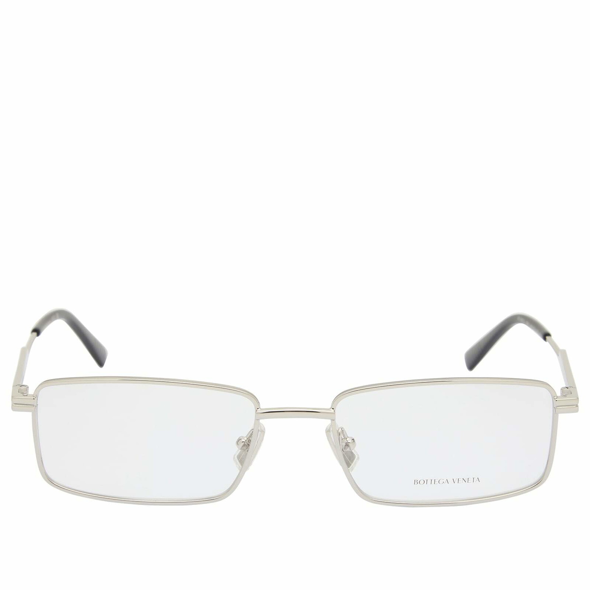 Bottega Veneta Eyewear Bottega Veneta BV1467O Sunglasses in Silver/Transparent 