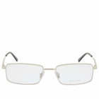 Bottega Veneta Eyewear Bottega Veneta BV1467O Sunglasses in Silver/Transparent 