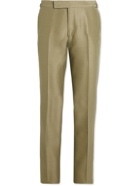 TOM FORD - Shelton Slim-Fit Wool and Silk-Blend Suit Trousers - Green