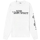 Awake NY Men's Long Sleeve Mind Body T-Shirt in White