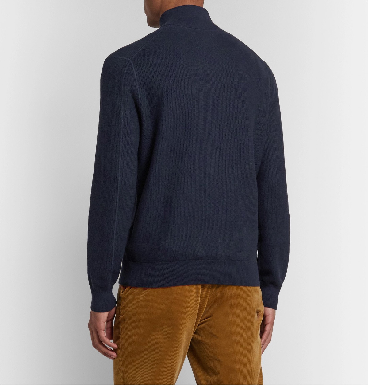 Polo Ralph Lauren - Honeycomb-Knit Pima Cotton Zip-Up Cardigan 