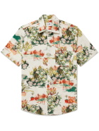 NN07 - Errico Button-Down Collar Printed Cotton-Poplin Shirt - Multi