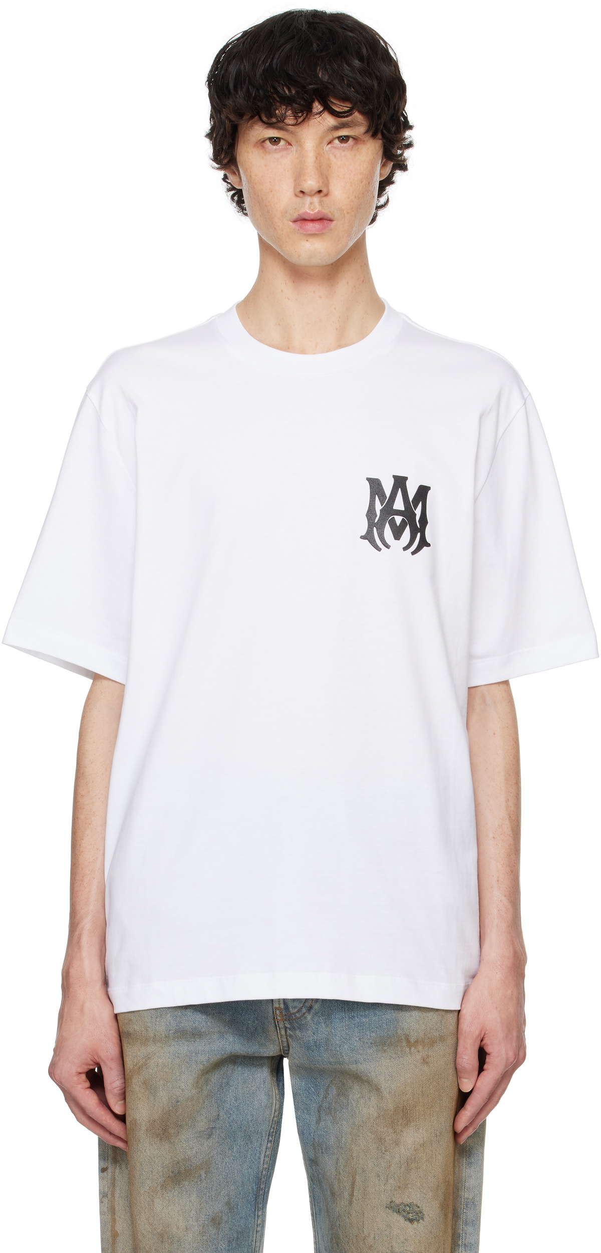 AMIRI: White MA Core Logo T-shirt | SSENSE