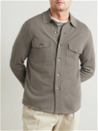 Allude - Virgin Wool and Cashmere-Blend Overshirt - Gray