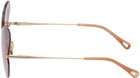 Chloé Gold Cat-Eye Sunglasses