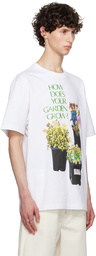 JW Anderson White Flower Pot T-Shirt