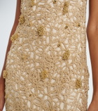 Xu Zhi Open-back embellished maxi dress
