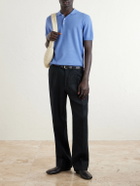Altea - Linen and Cotton-Blend Polo Shirt - Blue