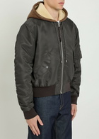 JW Anderson Quilted Hooded Nylon Bomber Jacket Khaki