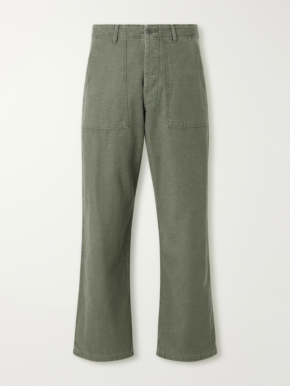 OrSlow - Straight-Leg Cotton-Canvas Trousers - Green