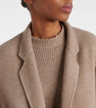 The Row Fedra cashmere and cotton coat