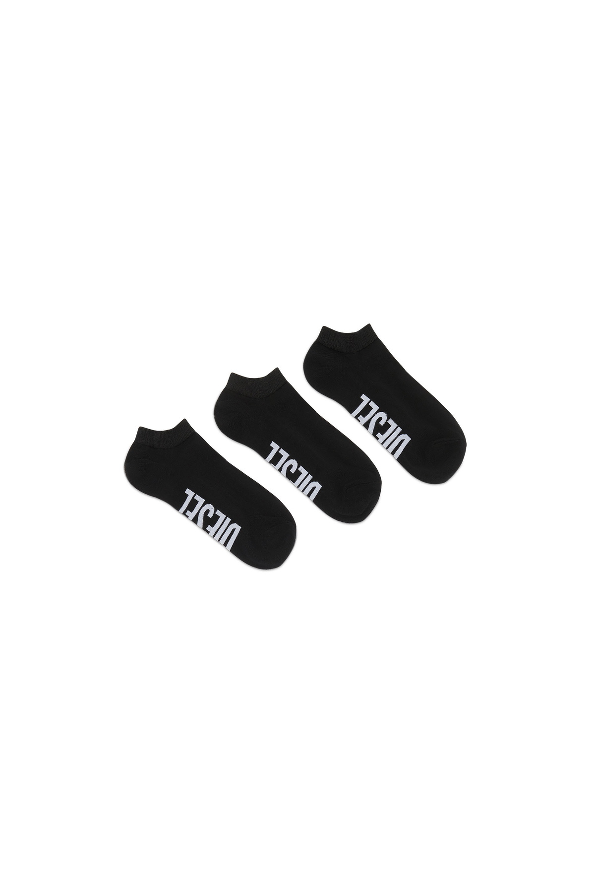 Diesel Three-pack low-cut logo socks - Socks Mens in Black