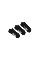 Diesel Three-pack low-cut logo socks - Socks Mens in Black
