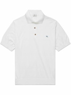 Etro - Logo-Embroidered Cotton-Piqué Polo Shirt - White