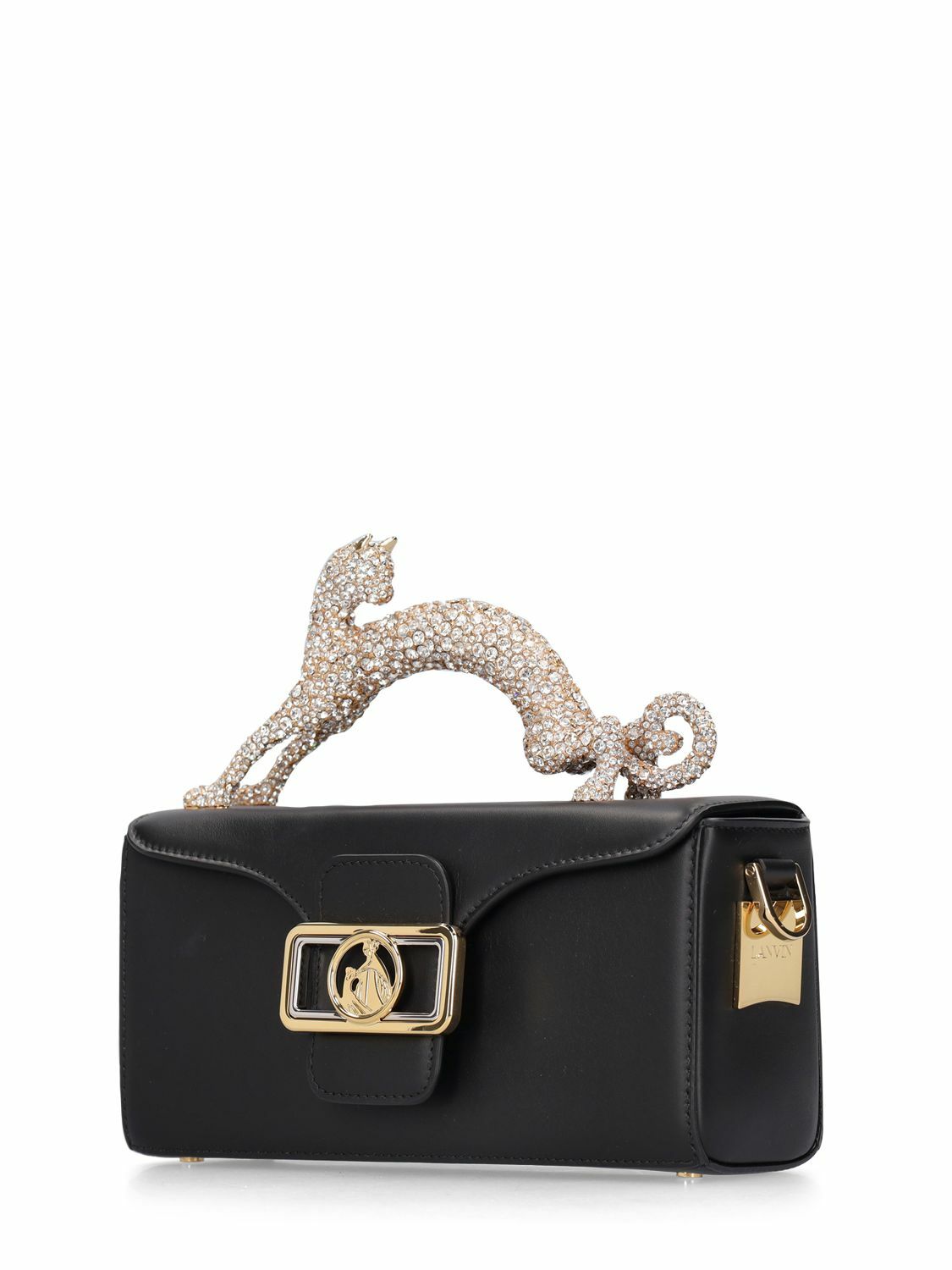 LANVIN - Nano Strass Pencil Cat Top Handle Bag