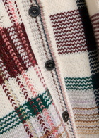 Missoni Checked Wool-blend Cardigan White And Red