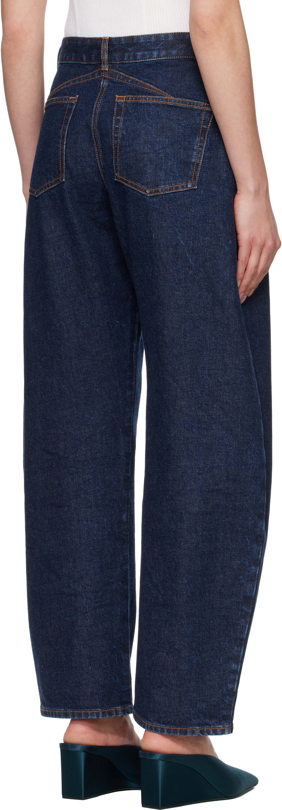 ALAÏA Blue Low Round Jeans