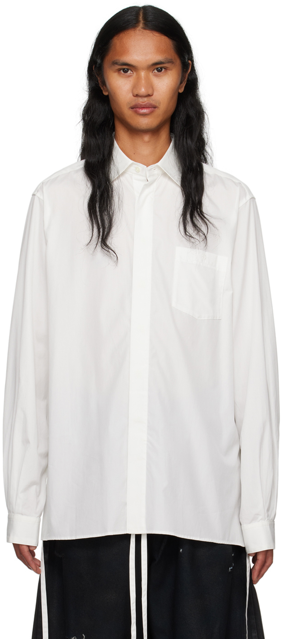 SOSHIOTSUKI White Spread Collar Shirt