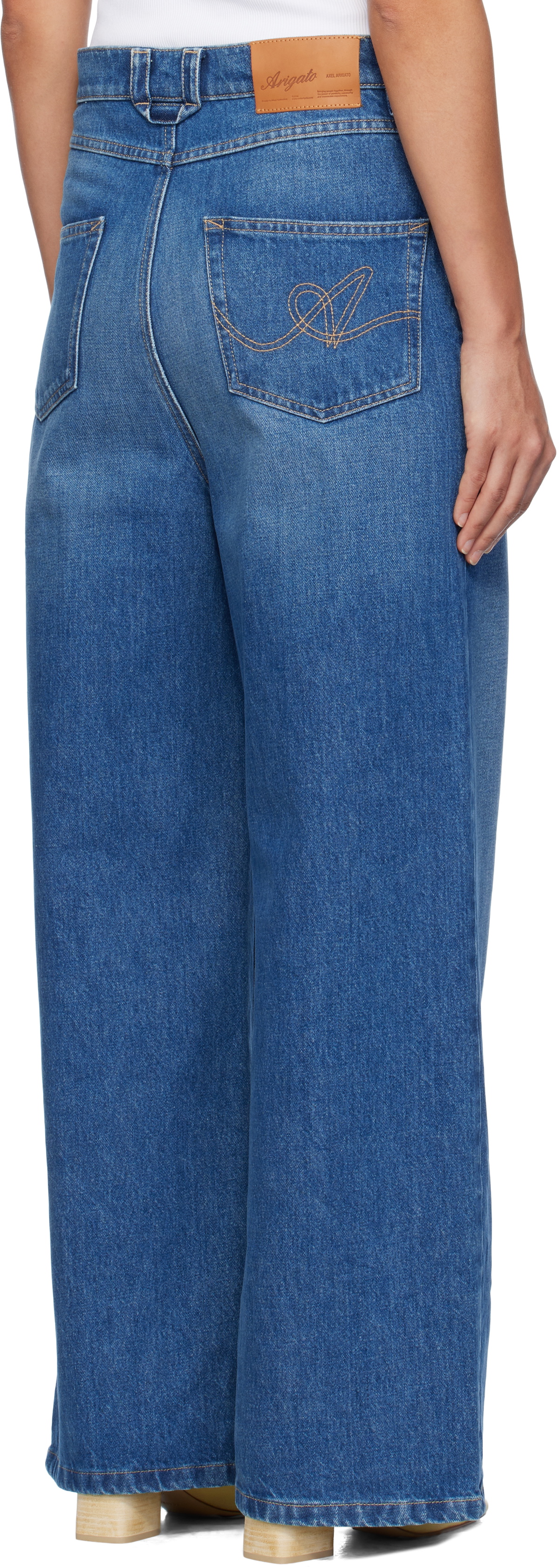 Axel Arigato Blue Clara Wide-Leg Jeans