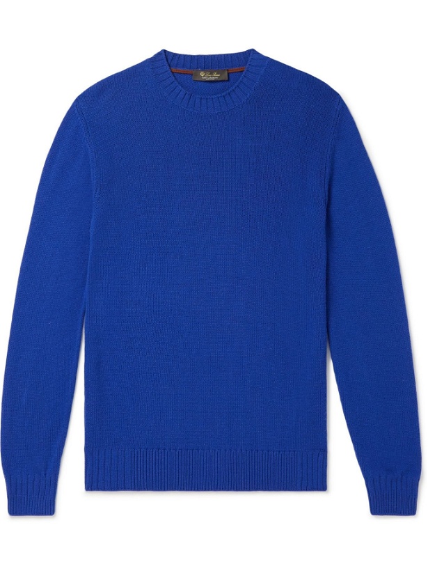 Photo: Loro Piana - Baby Cashmere Sweater - Blue
