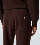Stone Island Marina logo cotton fleece sweatpants