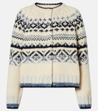 Velvet Tovah Fair Isle wool-blend cardigan