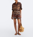 Zimmermann Aster printed silk habutai shirt