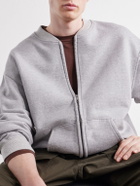 OrSlow - Cotton-Jersey Zip-Up Sweatshirt - Gray