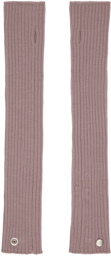 Rick Owens Pink Rasato Knit Arm Warmers
