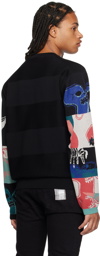 PS by Paul Smith Black Embroidered Sweater