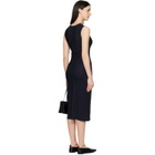Jil Sander Black Jersey Slip Midi Dress