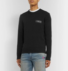 Off-White - Logo-Print Cotton Sweater - Black