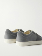 Common Projects - Bball Suede-Trimmed Leather Sneakers - Gray