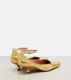 Calvin Klein Collection Anna metallic leather pumps
