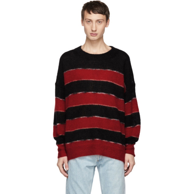 Photo: Isabel Marant Black and Red Mohair Reece Sweater