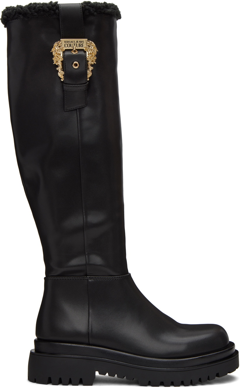Versace Jeans Couture Black Drew Boots Versace