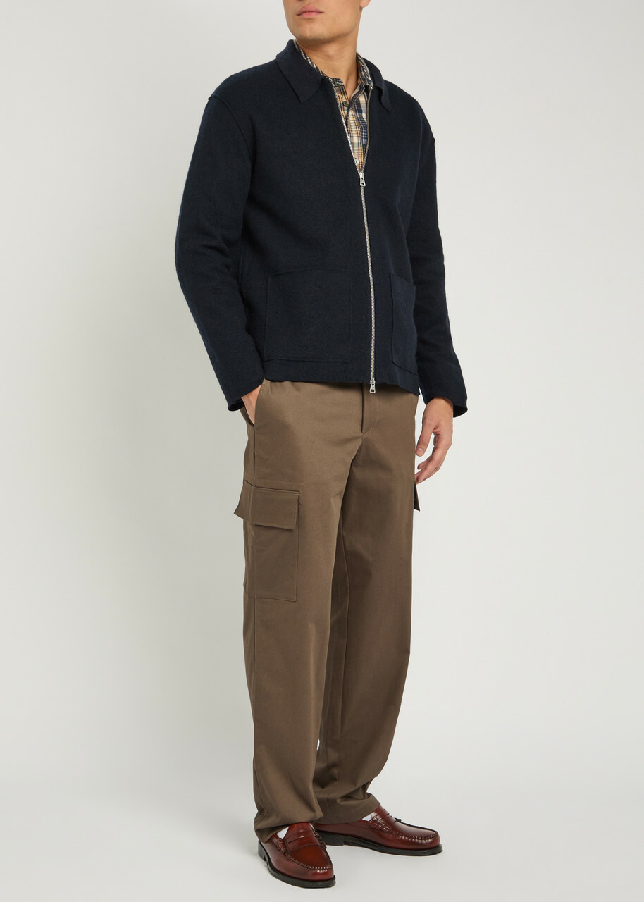 NN07 Mylo Stretch-cotton Cargo Trousers Bronze