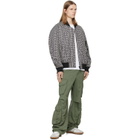 BALMAIN Khaki Cotton Linen Cargo Pants