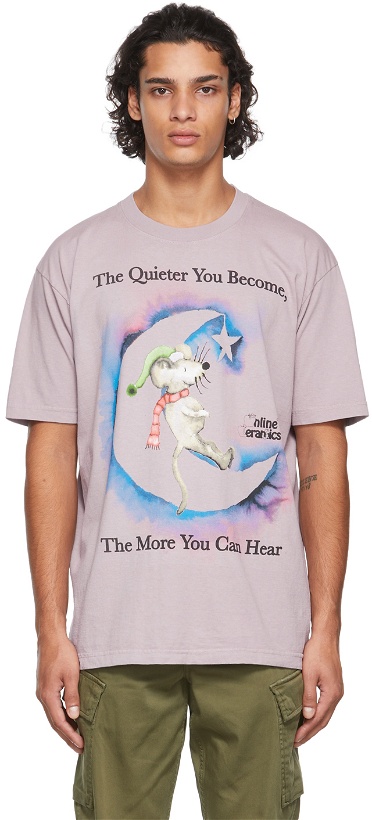 Photo: Online Ceramics Purple 'The More You Can Hear' T-Shirt