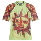 Paolina Russo Women's Short Sleeve Rash Guard in Chartreuse