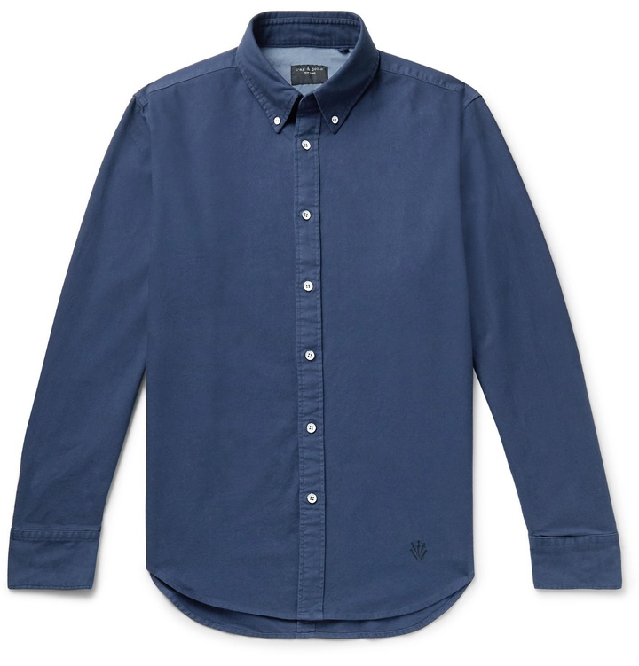 Photo: rag & bone - Tomlin Fit 2 Slim-Fit Button-Down Collar Cotton Oxford Shirt - Blue