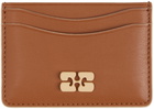 GANNI Brown Bou Card Holder